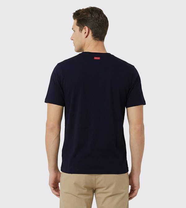 بيفرلي هيلز بولو كلوب ملابس - كحلي Round Neck T-Shirts