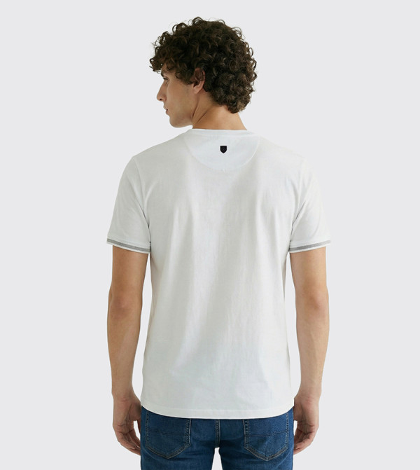 Beverly Hills Polo Club Clothing - White Round Neck T-Shirts