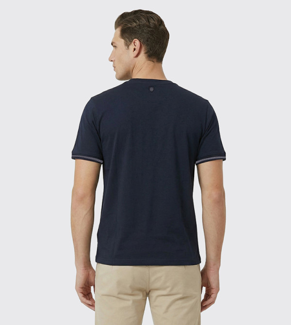 بيفرلي هيلز بولو كلوب  ملابس - كحلي Round Neck T-Shirts