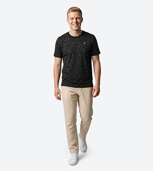 Beverly Hills Polo Club  T-Shirts - BLACK Round Neck T-Shirts
