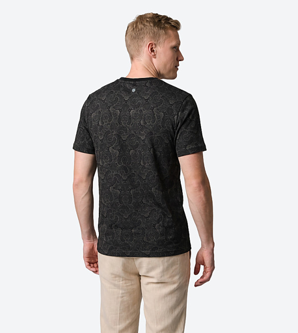 Beverly Hills Polo Club  T-Shirts - BLACK Round Neck T-Shirts