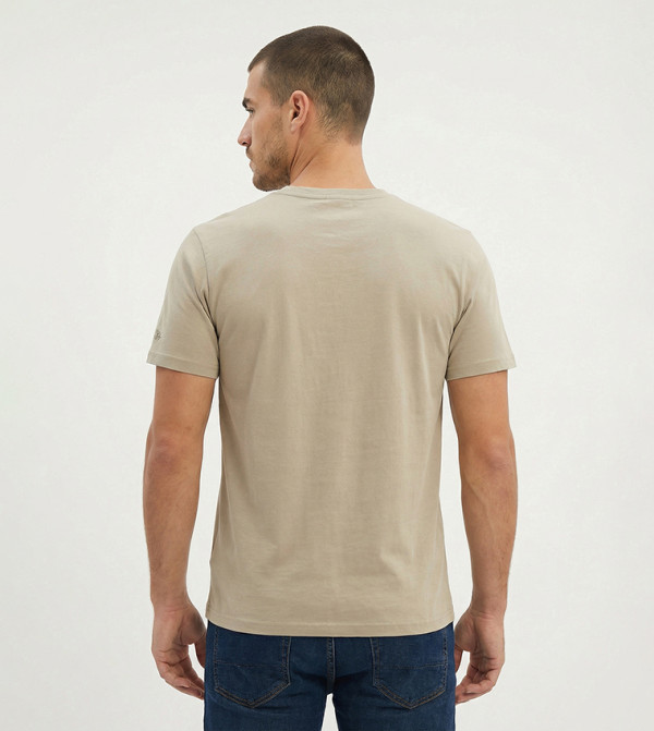 Beverly Hills Polo Club Beverly Hills Polo Club - Khaki Round Neck T-Shirts