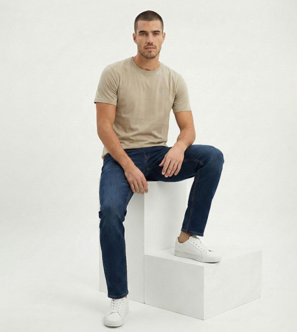 Beverly Hills Polo Club Beverly Hills Polo Club - Khaki Round Neck T-Shirts
