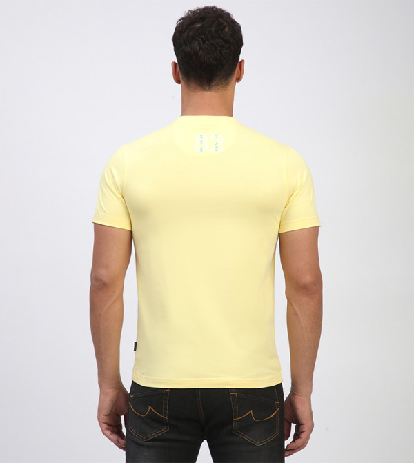 بيفرلي هيلز بولو كلوب heat-ready-essentials - أصفر Round Neck T-Shirts