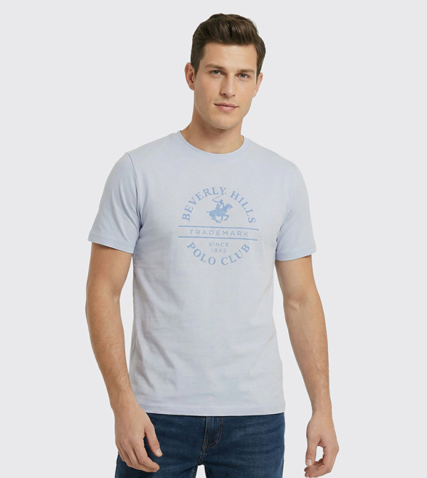 بيفرلي هيلز بولو كلوب تيشرتات وبلايز - أزرق Round Neck T-Shirts