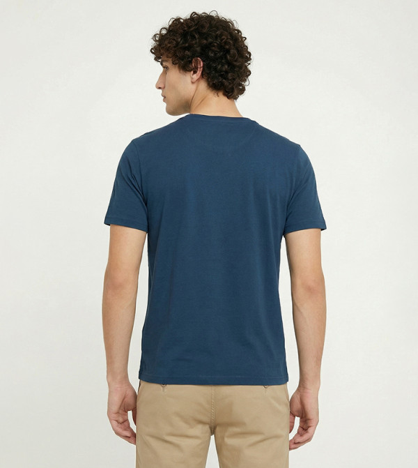 بيفرلي هيلز بولو كلوب  ملابس - أزرق مخضر  Round Neck T-Shirts