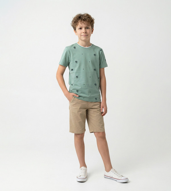 Beverly Hills Polo Club  preppy-layers - Green T-shirts
