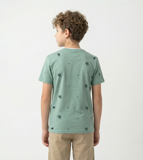 Beverly Hills Polo Club  preppy-layers - Green T-shirts
