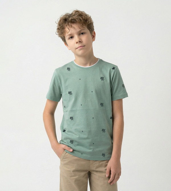 Beverly Hills Polo Club  preppy-layers - Green T-shirts