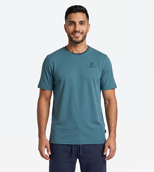 بيفرلي هيلز بولو كلوب  تيشرتات وبلايز - أزرق Round Neck T-Shirts