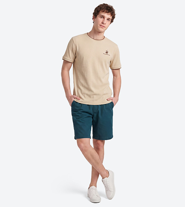 بيفرلي هيلز بولو كلوب بيفرلي هيلز بولو كلوب - بيج Round Neck T-Shirts