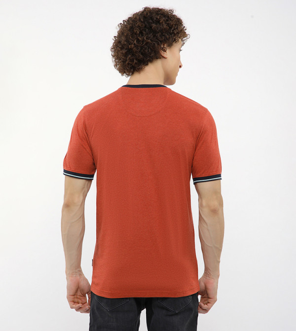 بيفرلي هيلز بولو كلوب  تيشيرتات بياقة دائرية  - برتقالي  Round Neck T-Shirts