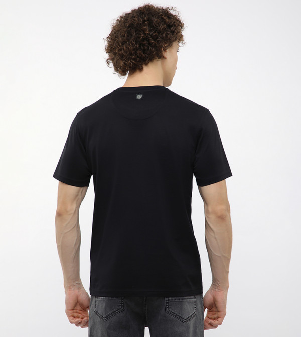 بيفرلي هيلز بولو كلوب  تيشرتات وبلايز - أسود Round Neck T-Shirts