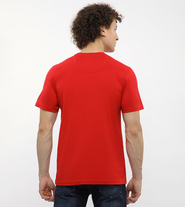 Beverly Hills Polo Club  Clothing - Red Round Neck T-Shirts