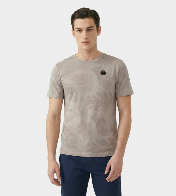Beverly Hills Polo Club  workwear-reworked - Grey Round Neck T-Shirts