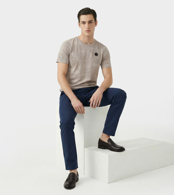 Beverly Hills Polo Club  workwear-reworked - Grey Round Neck T-Shirts
