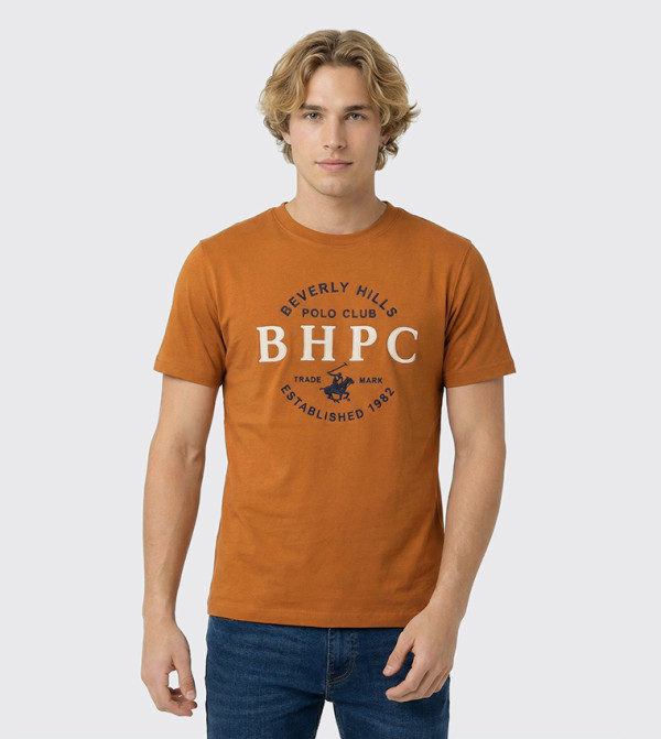 بيفرلي هيلز بولو كلوب بيفرلي هيلز بولو كلوب - أصفر غامق  Round Neck T-Shirts