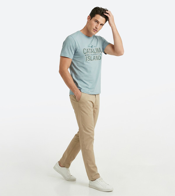بيفرلي هيلز بولو كلوب  -  فاتح  Round Neck T-Shirts