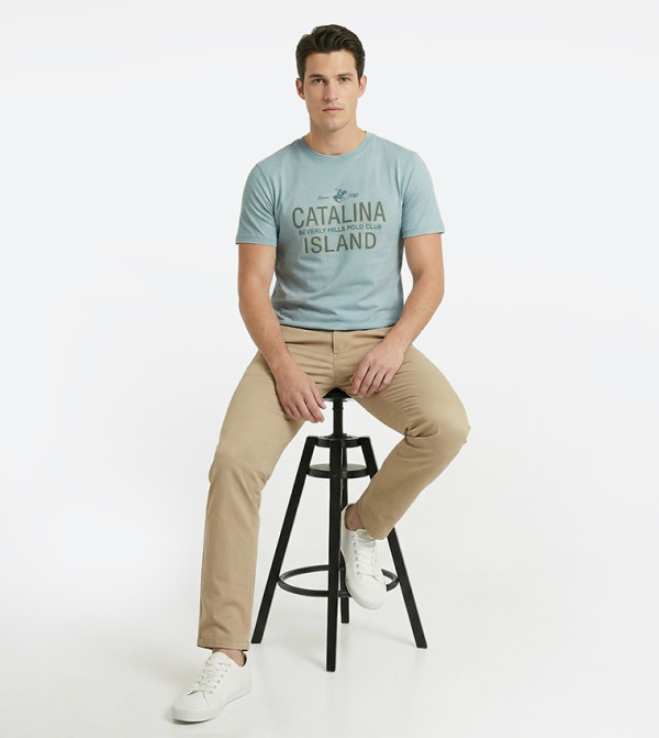 بيفرلي هيلز بولو كلوب  -  فاتح  Round Neck T-Shirts