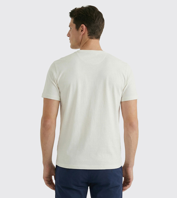 Beverly Hills Polo Club Beverly Hills Polo Club - Off White Round Neck T-Shirts
