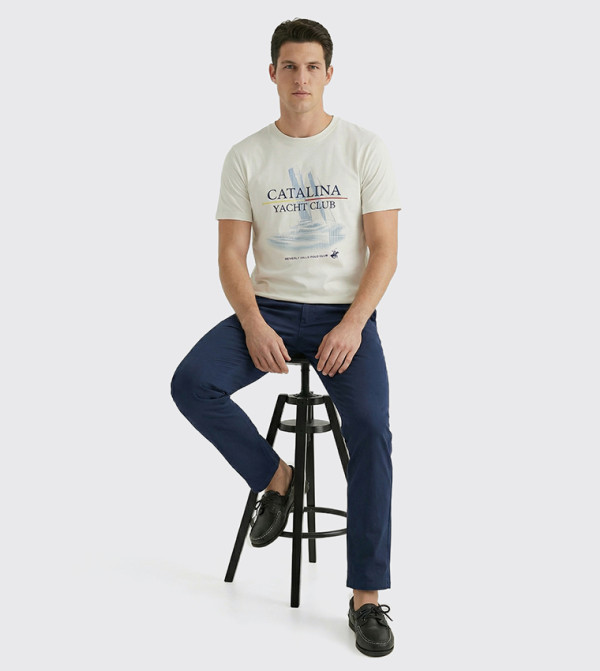 Beverly Hills Polo Club Beverly Hills Polo Club - Off White Round Neck T-Shirts