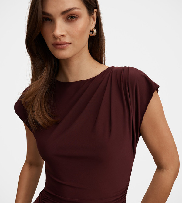 فوريفر نيو فوريفر نيو - بنفسجي  Shirt & T-Shirt Dresses