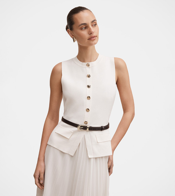 Forever New  Party Dresses - Cream Midi Dresses