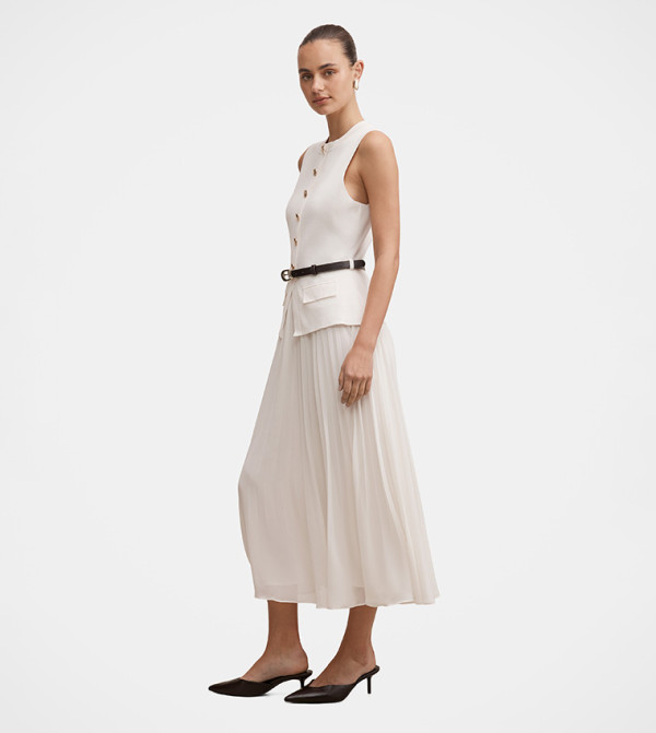 Forever New  Party Dresses - Cream Midi Dresses