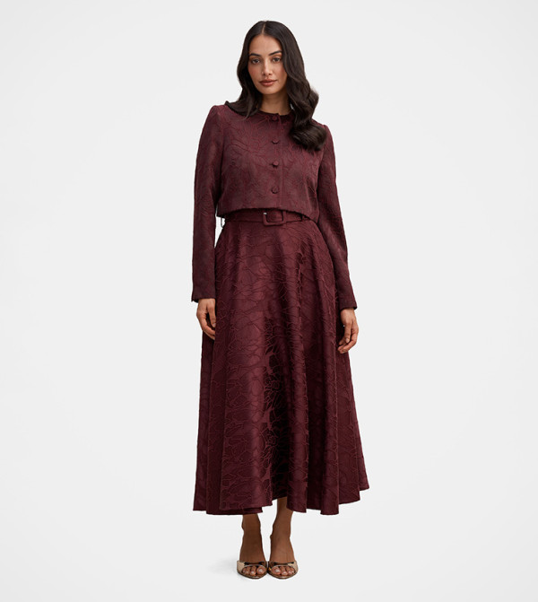 Forever New  Casual Jackets - Maroon Casual Jackets