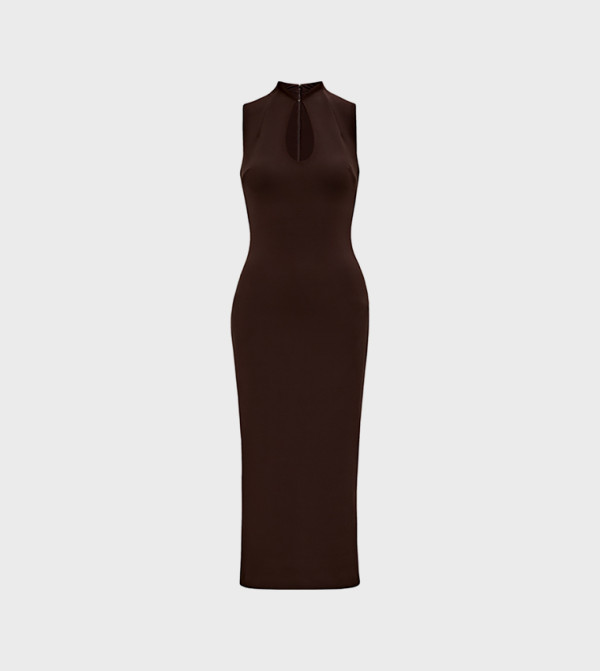 فوريفر نيو  فساتين ميدي  - بني  Midi Dresses