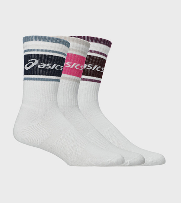 اسيكس  جوارب للمنتصف الساق  - أبيض Calf Length Socks