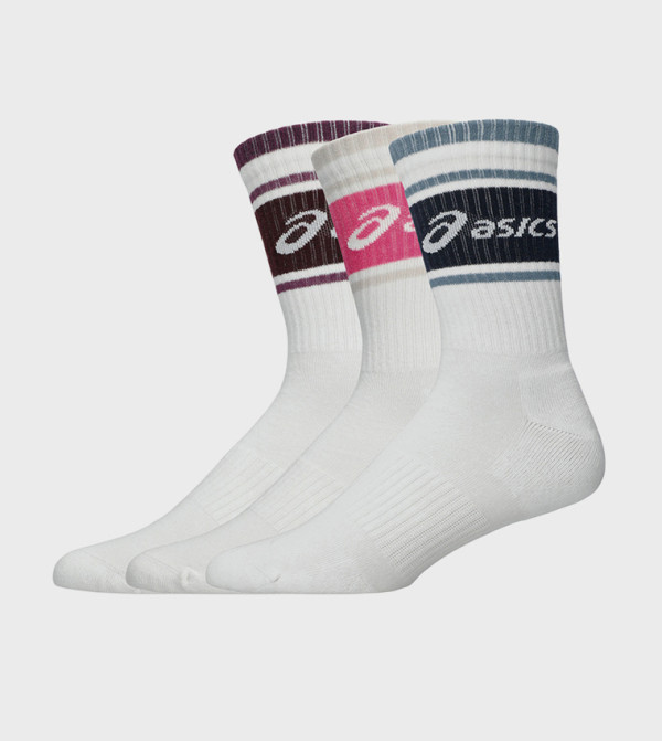 اسيكس  جوارب للمنتصف الساق  - أبيض Calf Length Socks