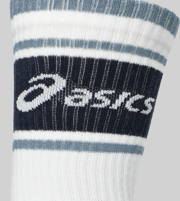 اسيكس  جوارب للمنتصف الساق  - أبيض Calf Length Socks