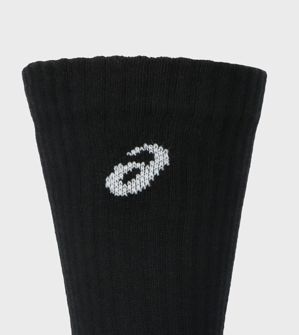 اسيكس  جوارب للمنتصف الساق  - أسود Calf Length Socks
