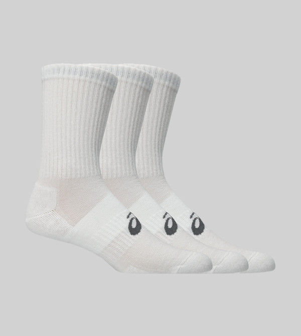 اسيكس  جوارب   - أبيض Calf Length Socks