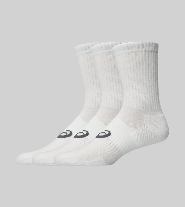 اسيكس  جوارب   - أبيض Calf Length Socks