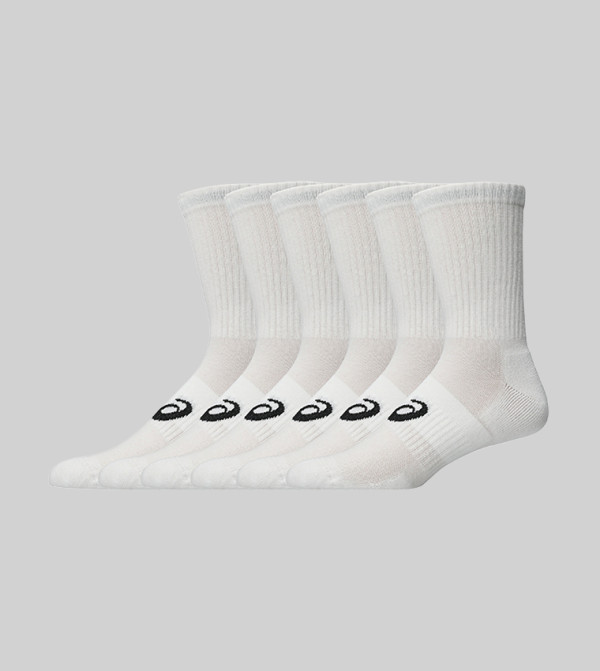 اسيكس  جوارب للمنتصف الساق  - أبيض Calf Length Socks