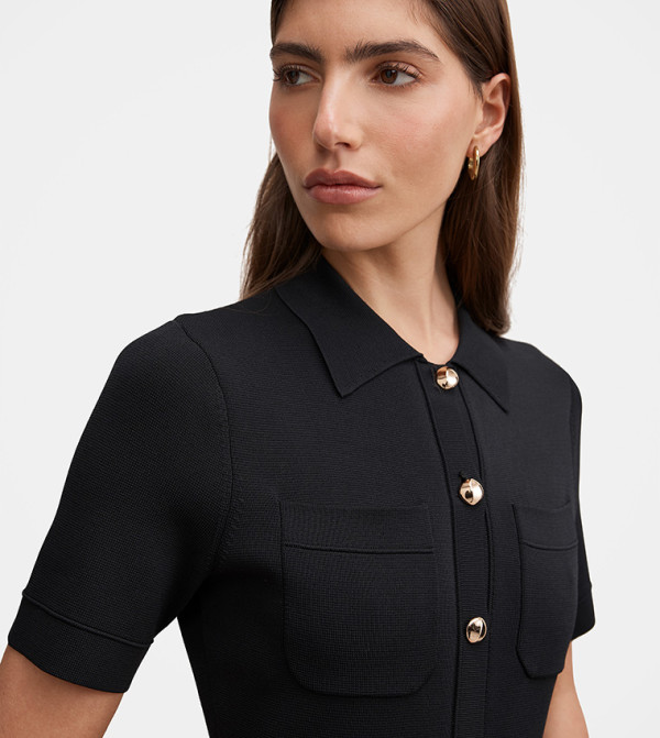 Forever New Forever New - BLACK Shirt & T-Shirt Dresses