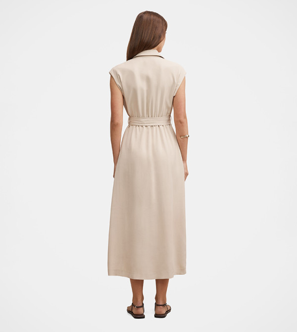 فوريفر نيو فساتين - بيج Midi Dresses