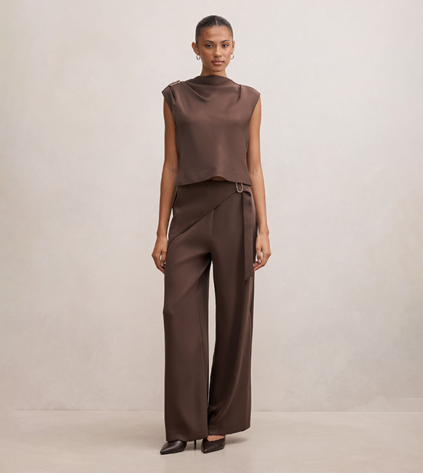 Forever New  Formal Pants - Brown Formal Pants