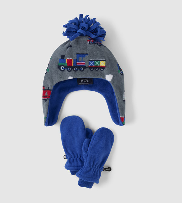 The Children's Place  Caps & Mittens - Grey Caps & Mittens