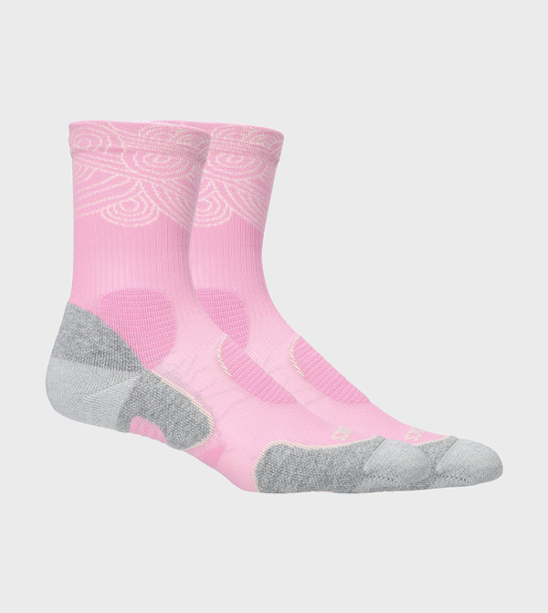 اسيكس  جوارب للمنتصف الساق  - وردي Calf Length Socks