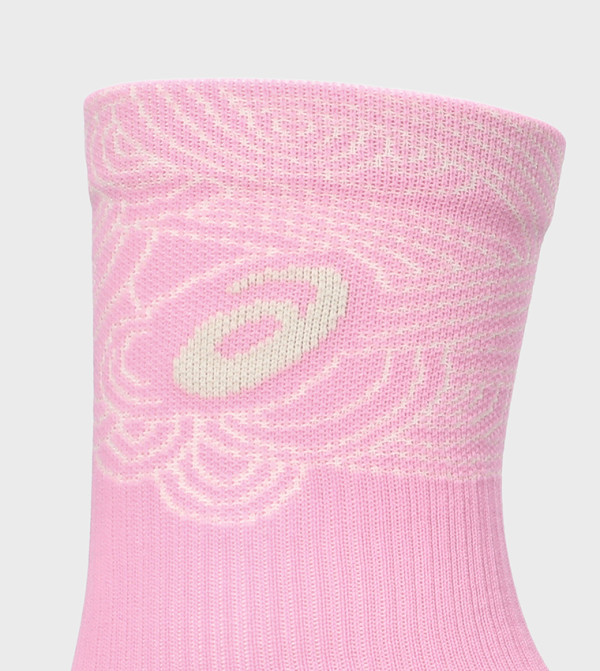 اسيكس  جوارب للمنتصف الساق  - وردي Calf Length Socks