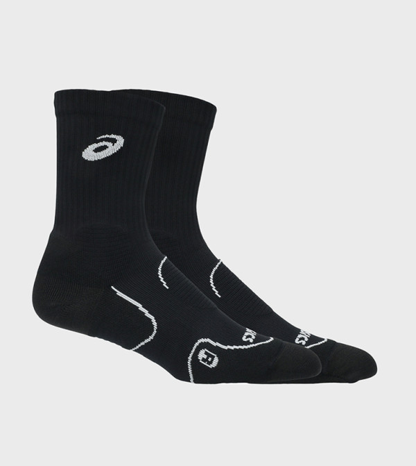 اسيكس  جوارب للمنتصف الساق  - أسود Calf Length Socks
