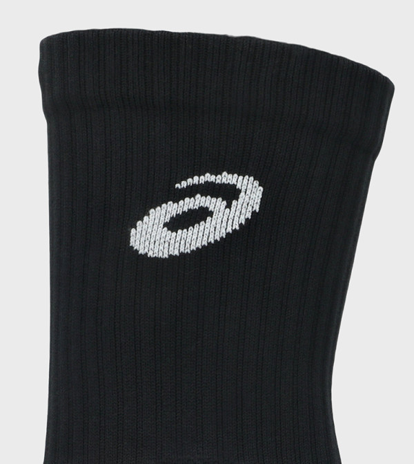 اسيكس  جوارب للمنتصف الساق  - أسود Calf Length Socks
