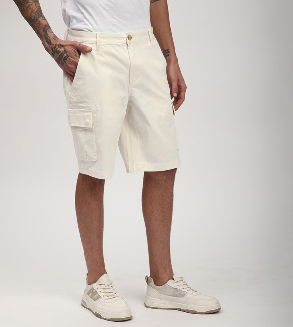 بيفرلي هيلز بولو كلوب  شورت كارجو - سراويل كارجو - بيج Cargo Shorts
