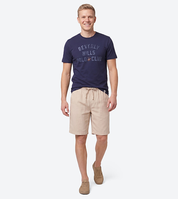Beverly Hills Polo Club  Shorts - Beige Casual Shorts