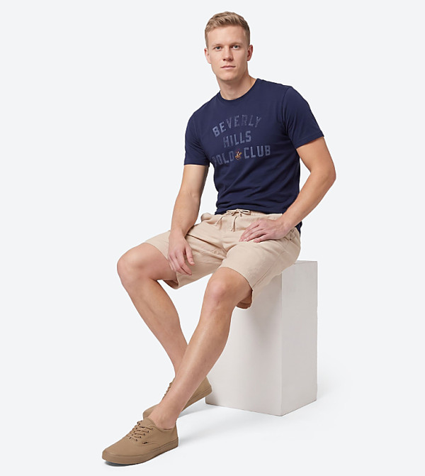 Beverly Hills Polo Club  Shorts - Beige Casual Shorts