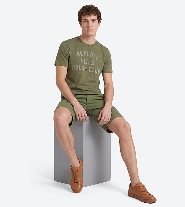 Beverly Hills Polo Club  Shorts - Olive Chino Shorts