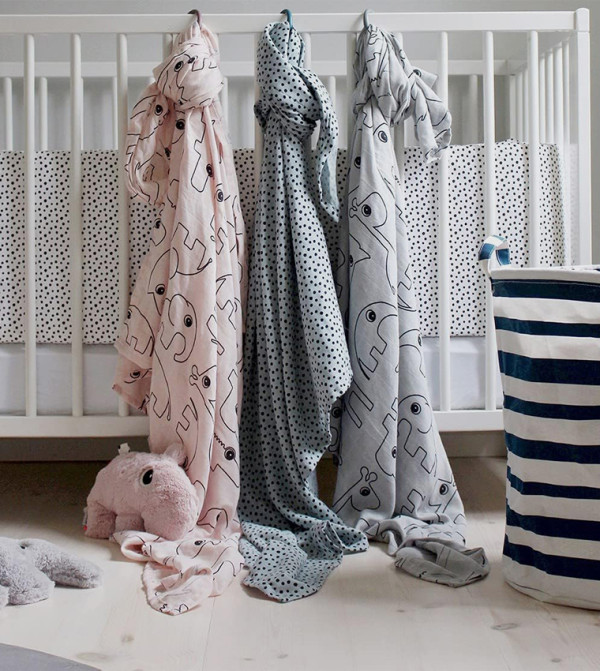 Done by Deer Done by Deer - Blue Blankets, Quilts & Wraps